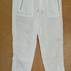 Athleta White Linen Pants - size 8